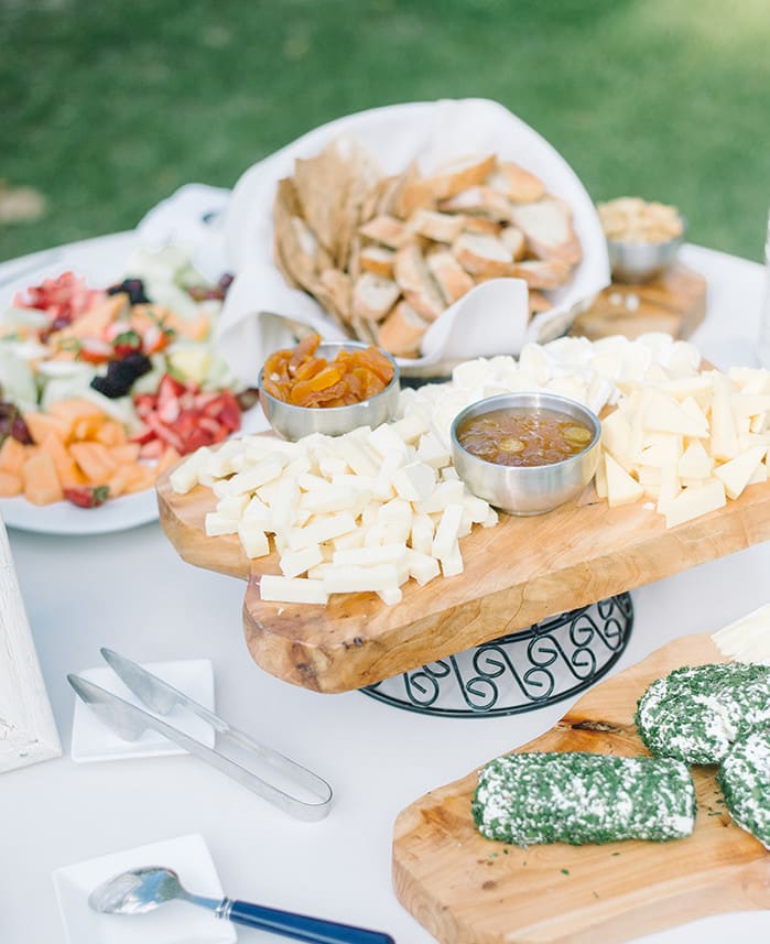 March weddings in Charleston SC | Artisan cheese display by PPHG | Spring wedding inspiration at Lowndes Grove