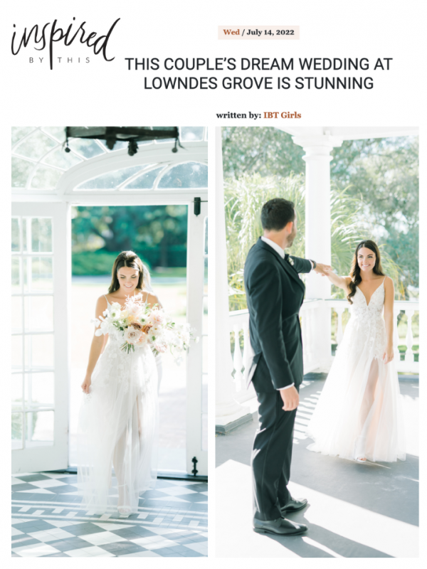 Inspired By This: This Couple’s Dream Wedding at Lowndes Grove is Stunning