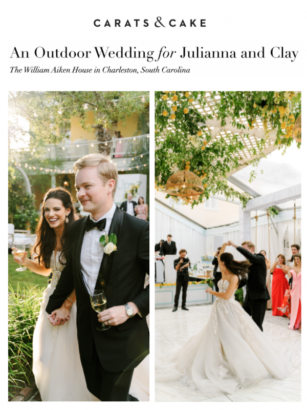 Carats & Cake: An Outdoor Wedding for Julianna + Clay