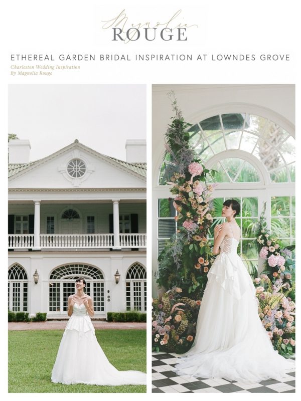 Magnolia Rouge: Ethereal Garden Bridal Inspiration at Lowndes Grove